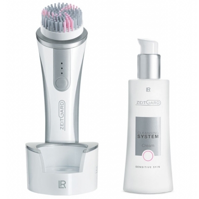 LR ZEITGARD Cleansing System Zestaw Oczyszczanie Soft do cery wrażliwej (urządzenie oczyszczające ZEITGARD 1 Soft + 1 x krem oczyszczający)
