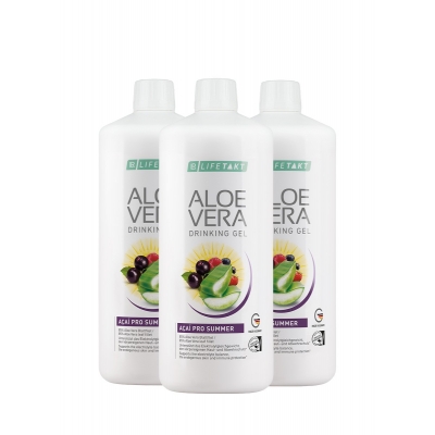 LR Aloe Vera Drinking Gel Acai Pro Summer Suplement Diety w Płynie Trójpak (3x1l)