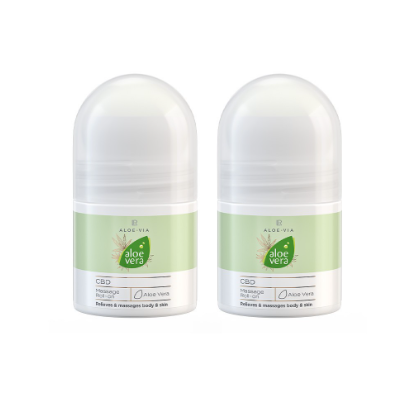 LR ALOE VIA Aloe Vera CBD Roll-On Do Masażu Dwupak