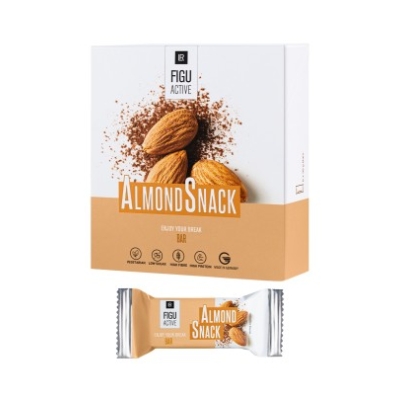 LR FIGUACTIVE Almond Snack Bar - Batony Migdałowy z Czekoladą/6 batonów po 35 gramów